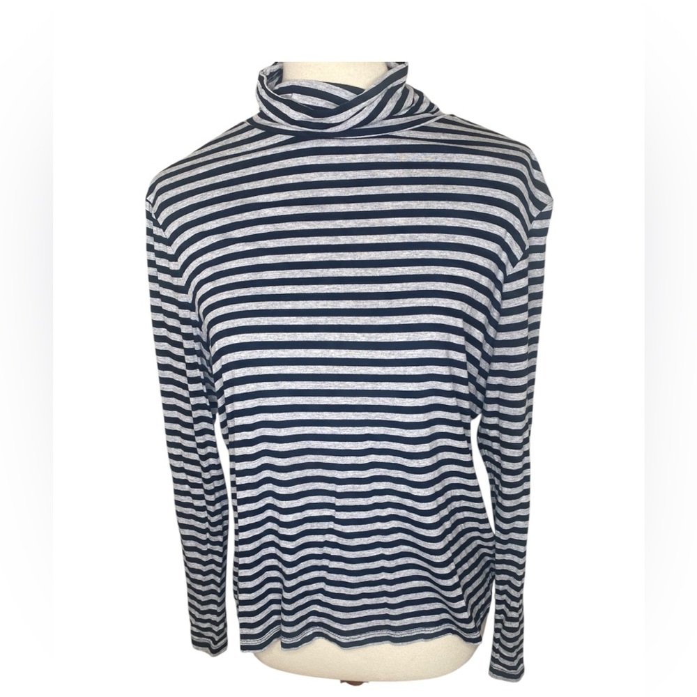 Zenergy by Chicos Striped Turtleneck